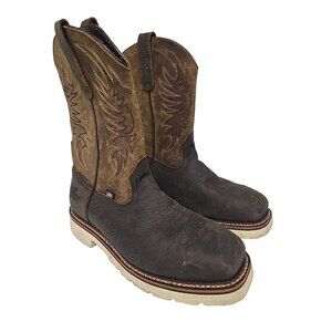 Thorogood Men's 11 "Steel Toe Western Wellington 804-4331 (U.S.A.) Brown 10.5D